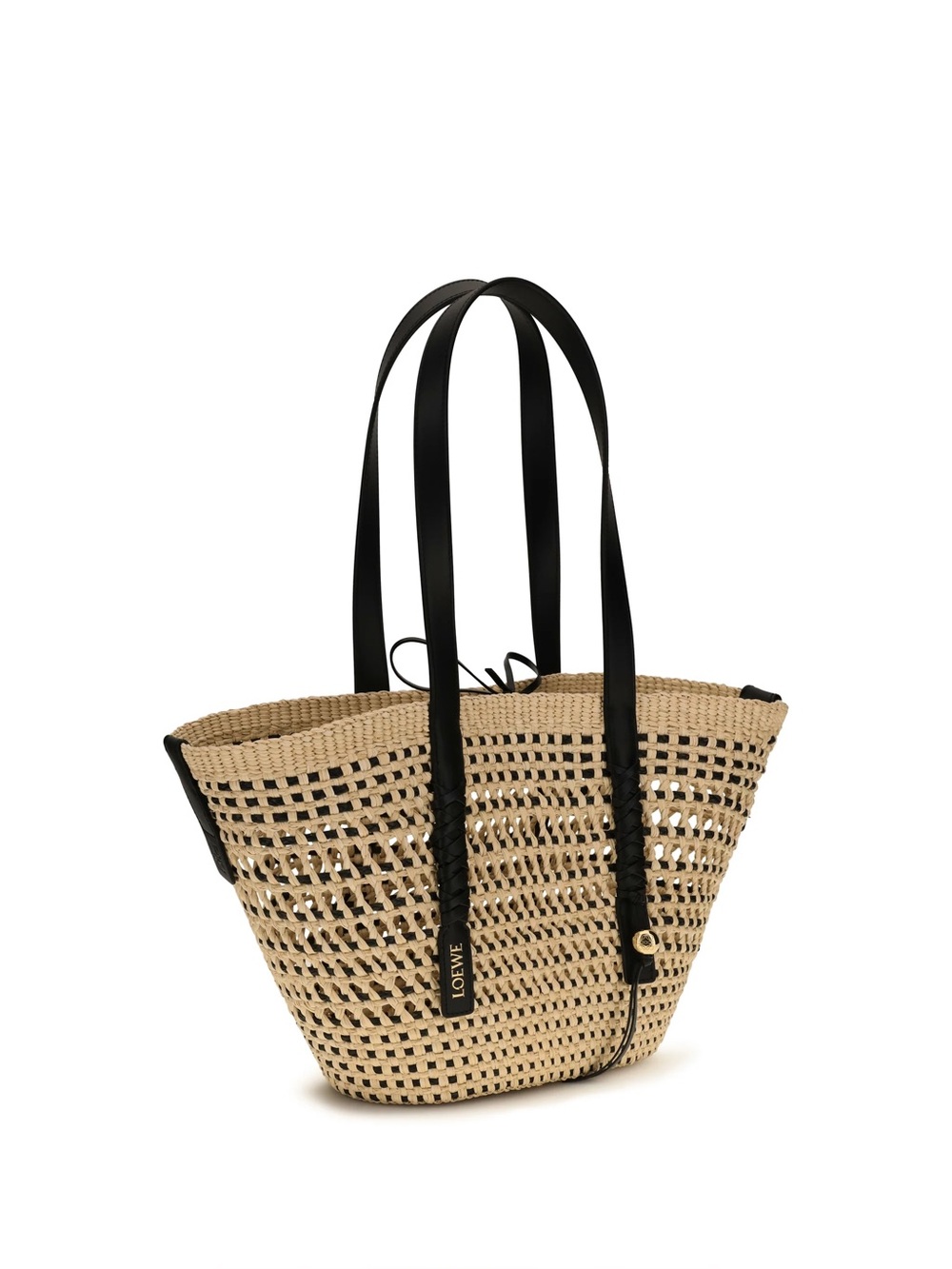 NWT Loewe Medium Raffia Braided Basket Tote - Picture 2 of 4